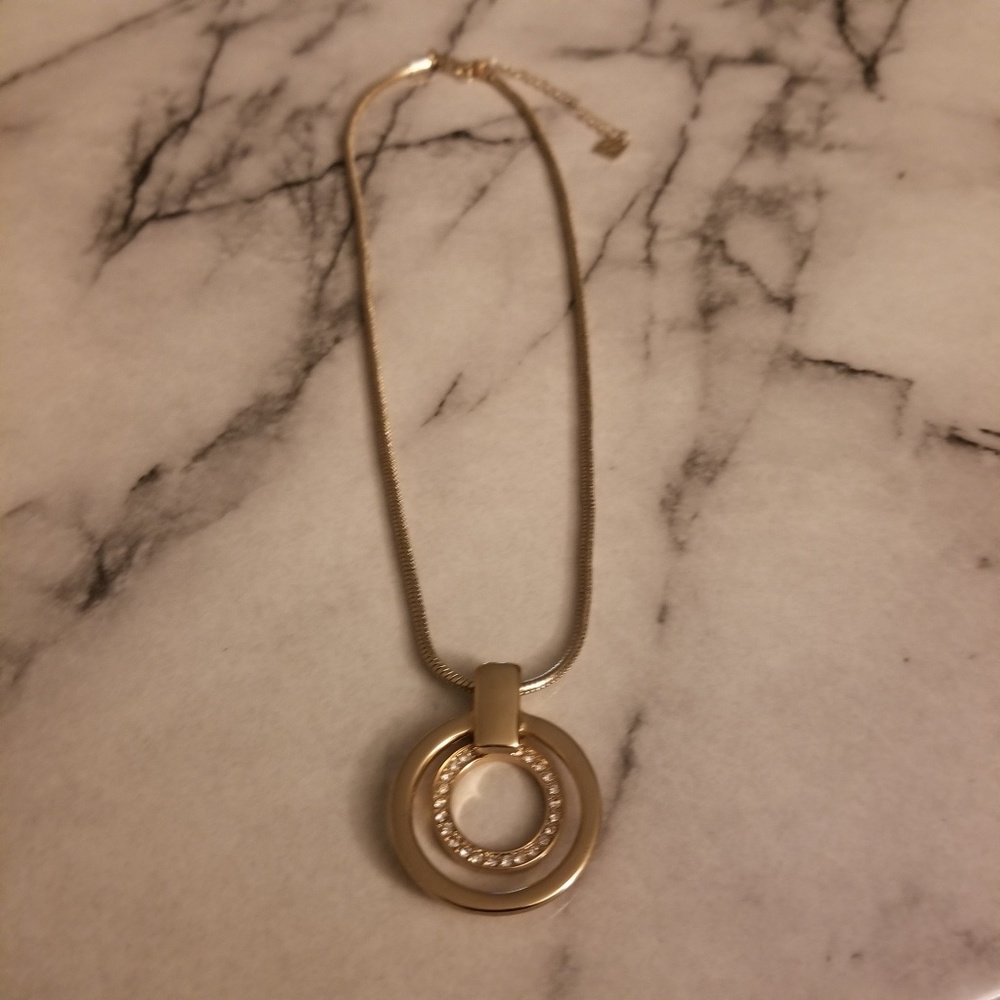 Gold Rhinestone Eyeglass Necklace Holder